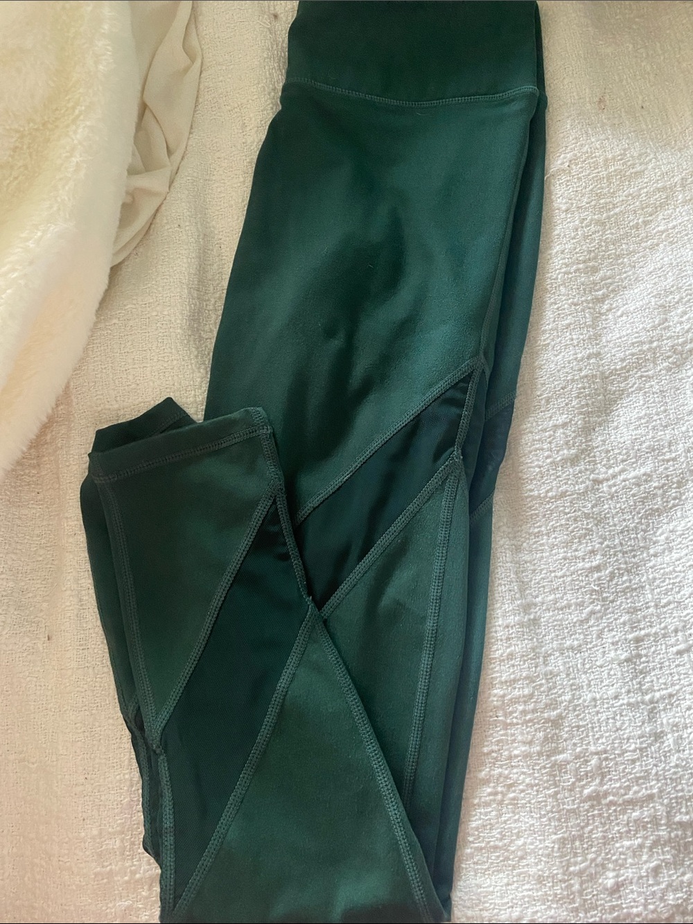 Mono B Forest Green mesh leggings
